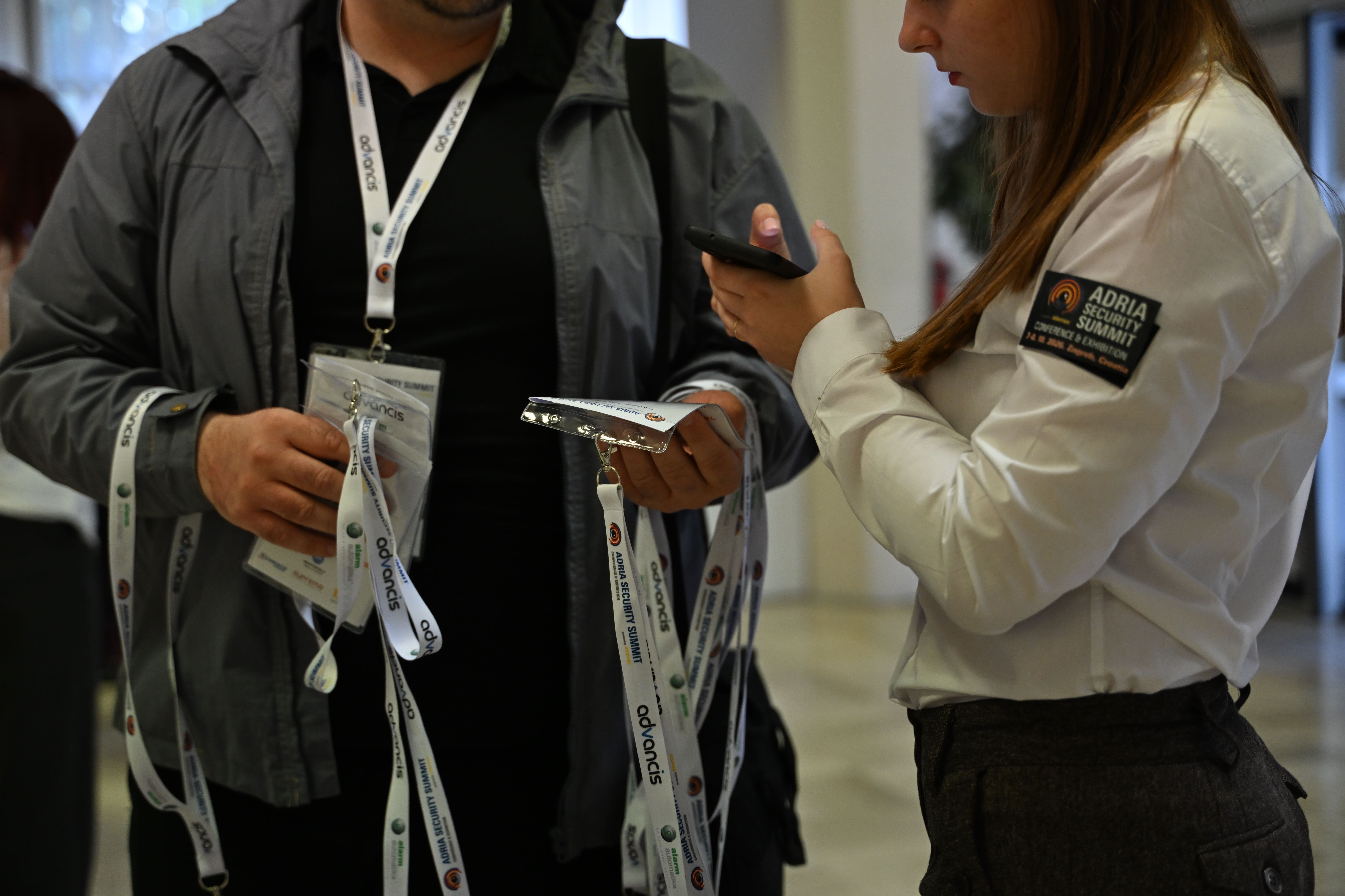 Badge pick-up, Adria Security Summit 2026